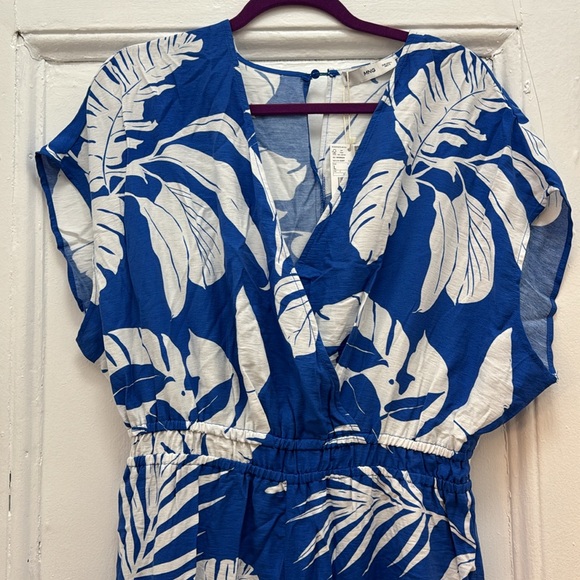 Mango Tropical Palm Print Jumpsuit - Picture 8 of 8